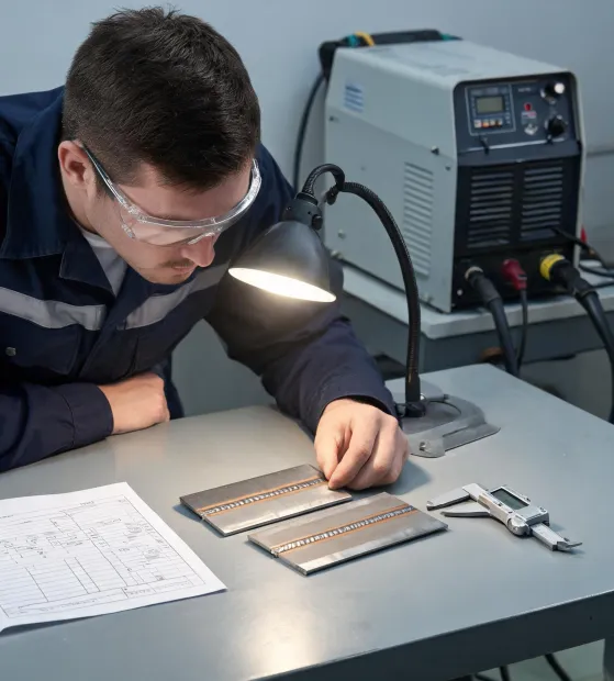 Quality inspection for weld coupons