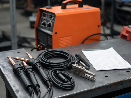 Torch and cable setup bench