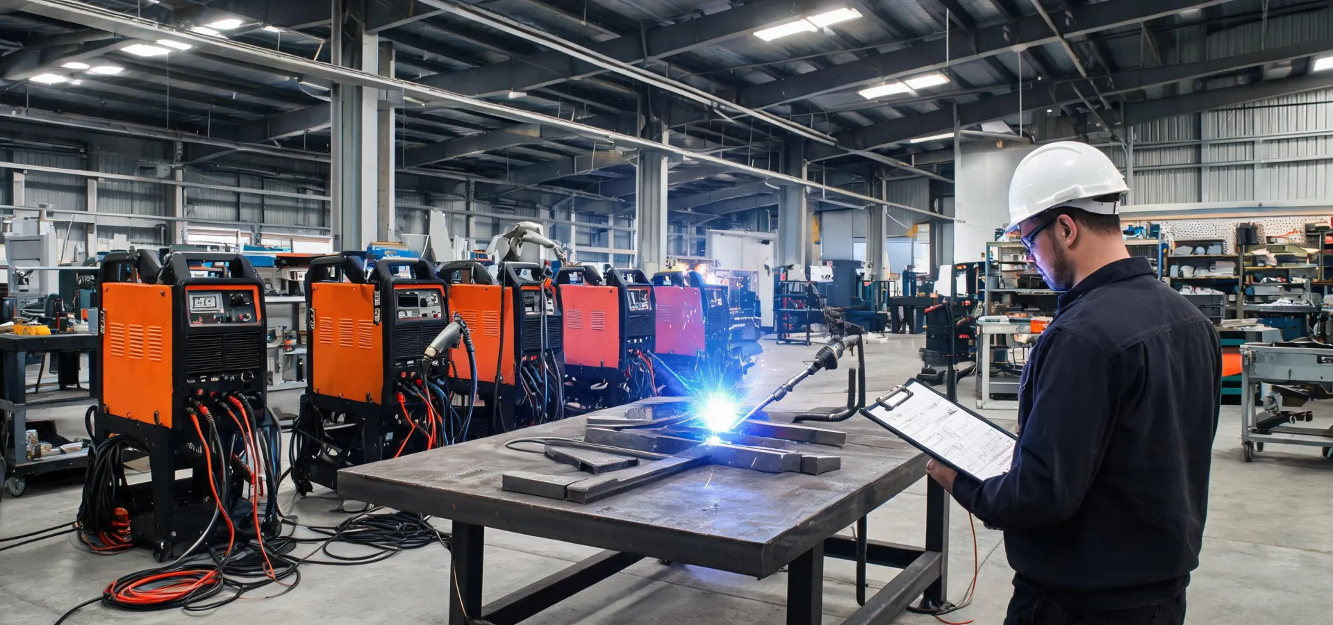 Kemppi industrial welding bay