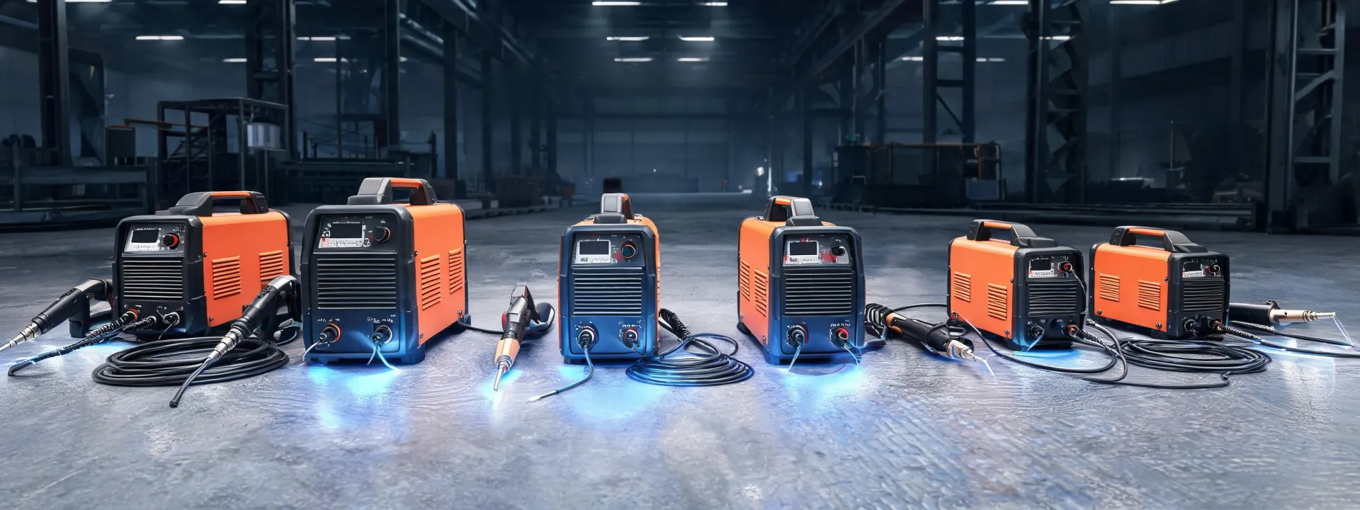 Kemppi welding machines arranged by process